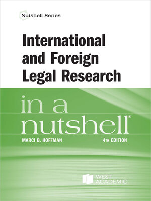 cover image of International and Foreign Legal Research in a Nutshell